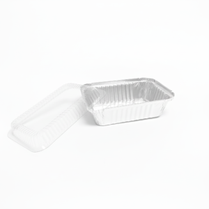 Aluminum container with dome lid - ECOSE2