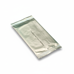 Antiseptic wet tissue package - diagonal view
