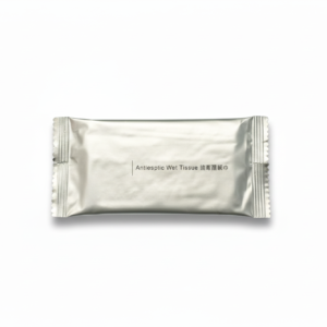 Antiseptic wet tissue package - horizontal