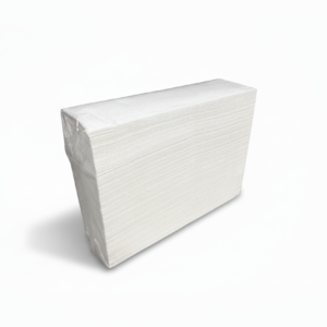 Brightened whiter paper towel package