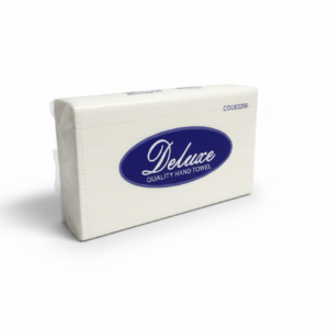 Clean Deluxe hand towel package with white background