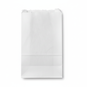 Clean white background paper bag - standing