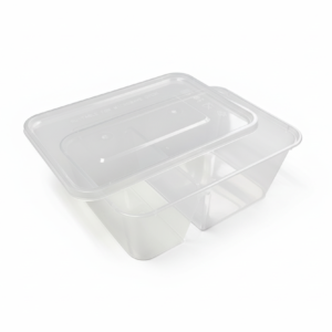 Clear Container with Compartments and Lid - ECOSE Background