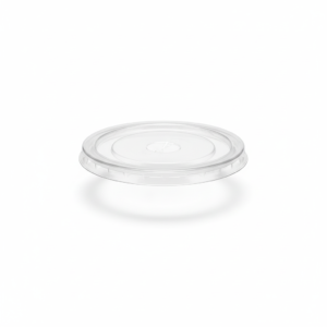 Clear flat plastic lid