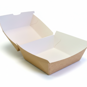 Eco Burger Box on blank background