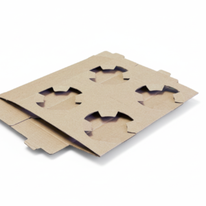 Kraft cardboard drink carrier
