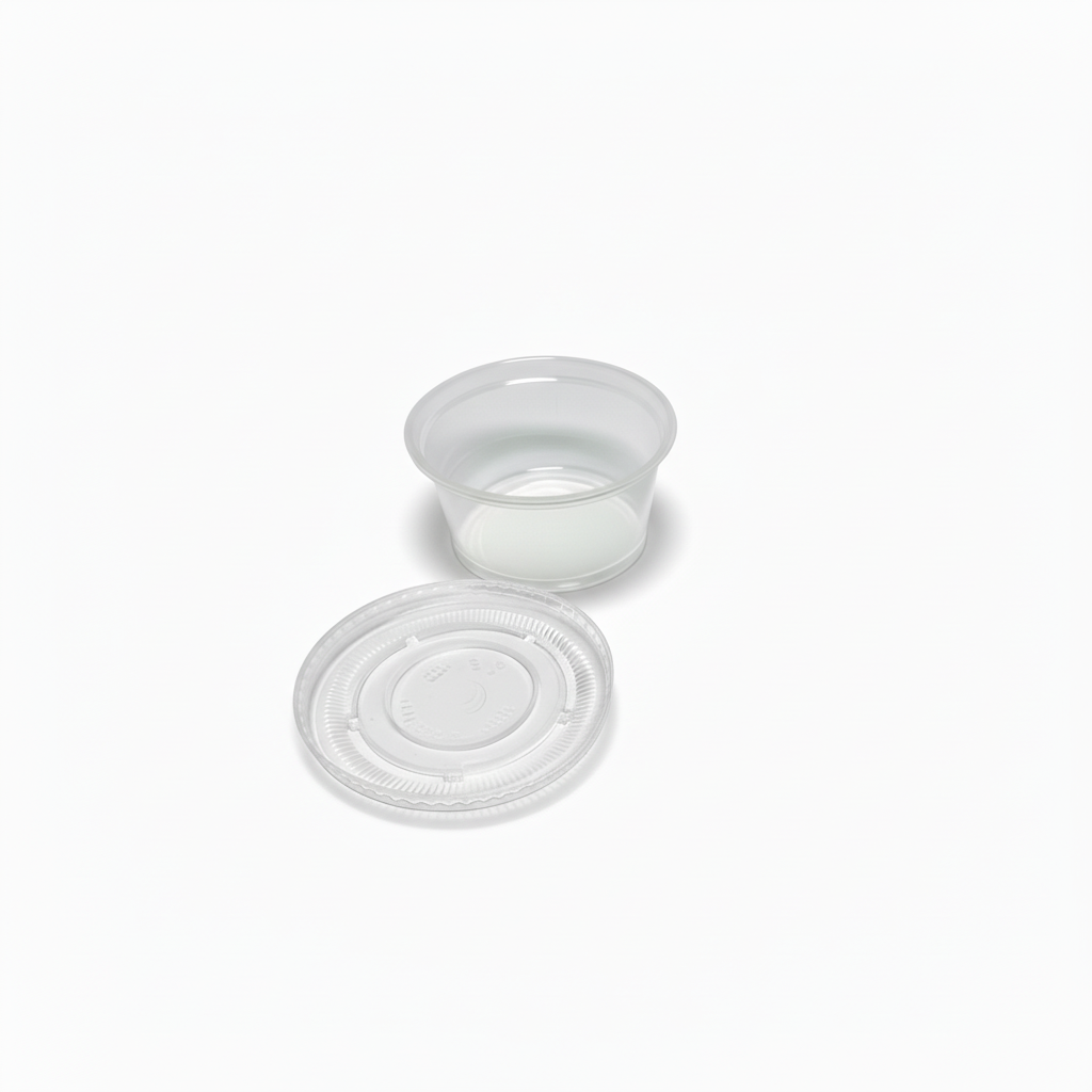 Larger sauce cup with lid