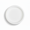 Plate top-down view - bright white