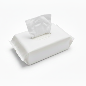Product with oval hole and resealable sticker