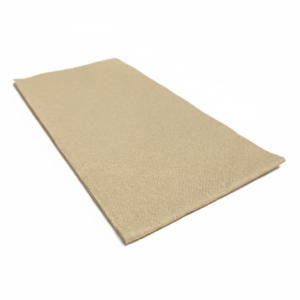 Single napkin with solid white background