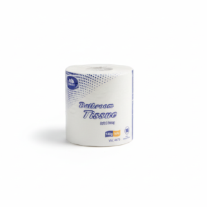 Single Vinda bathroom tissue roll with ECOSE white background