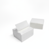 Stacked white napkins with ECOSE product setting