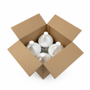 SunBright bleaching solution bottles in box with white background