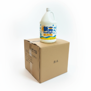 SunBright bleaching solution on box with white background