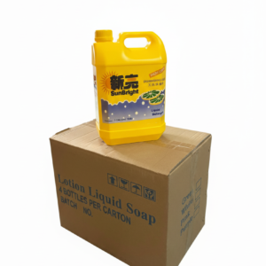 SunBright dishwashing liquid on box with white background