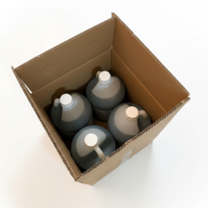 SunBright disinfectant bottles in box with white background