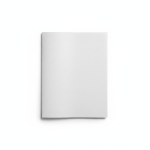 White packaging flat lay with clean background