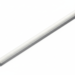 White paper straw - unwrapped