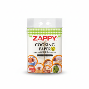 ZAPPY Cooking Paper package with professional lighting